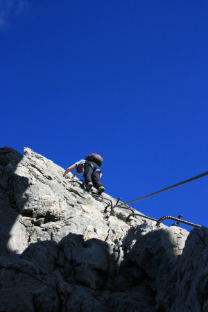 im Klettersteig