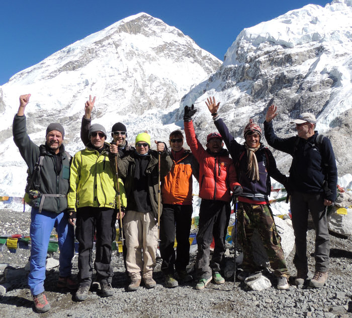 Nepal Trekking Gruppe Basecamp