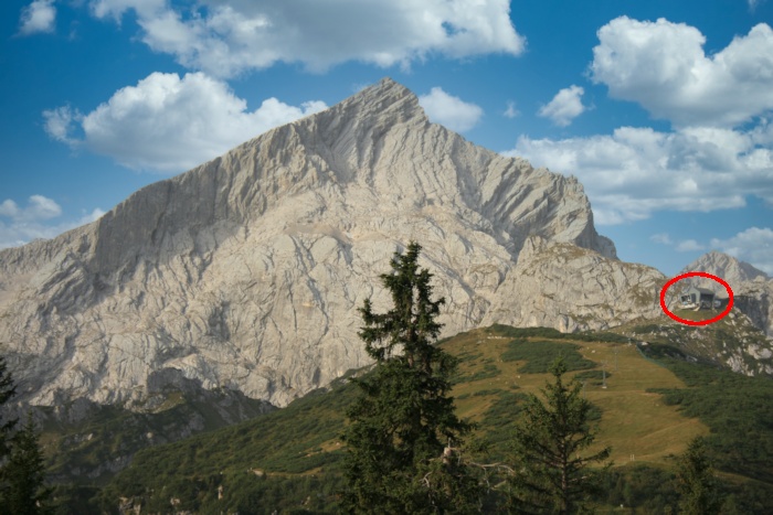 Alpspitze vom Kreuzeck aus gesehen