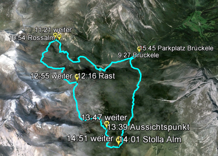 GPS Track Stolla Alm