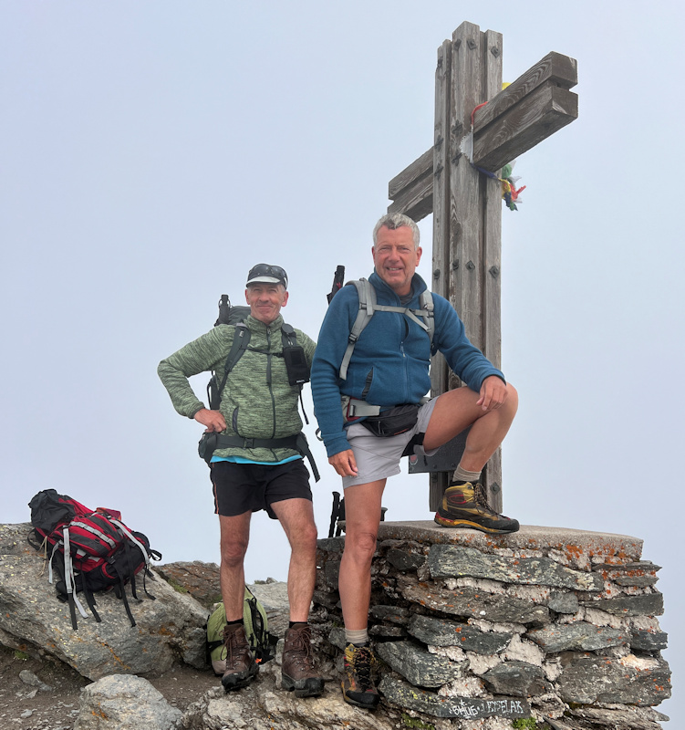 Olaf und Uli am Gipfel der Pfannspitze