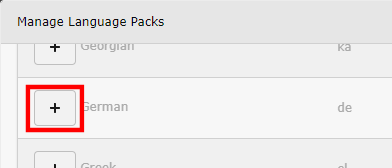 Typo3 Manage Language Packs - German