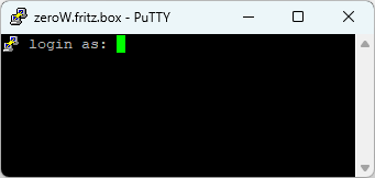 PuTTY login