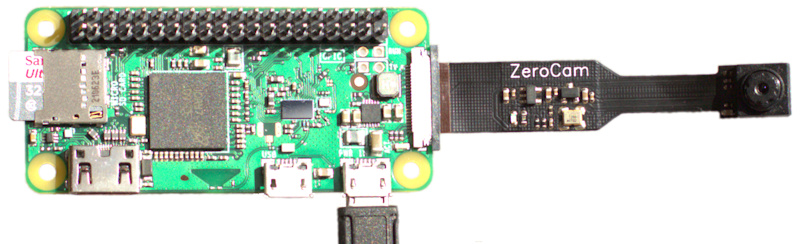 Raspberry Pi Zero mit Camera ung Kabel