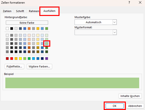 Excel Bedingte Formatierung