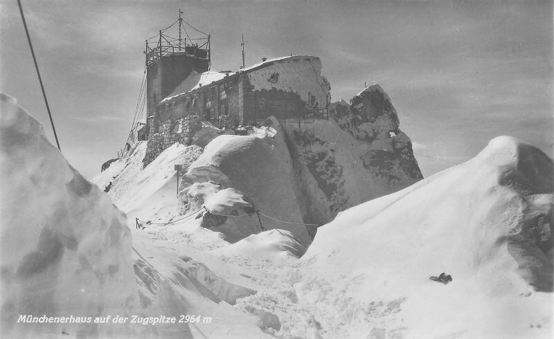 alte Postkarte Zugspitze